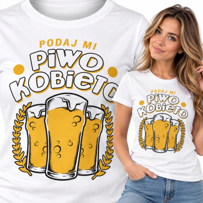 KOSZULKA ŚMIESZNA DAMSKA PODAJ MI
